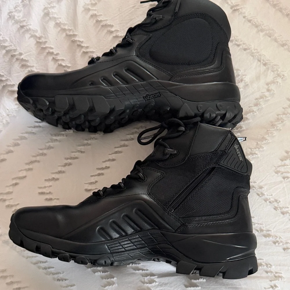 EUC Bates Delta-6 Side-Zip Boots Men's Black Tactical Combat 11 with iCS